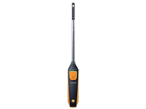 Testo 405i Anemometer handheld – Wind Meter For Air Velocity, In-Duct Airflow, And Temperature – Wireless Thermometer With Bluetooth And App Operation