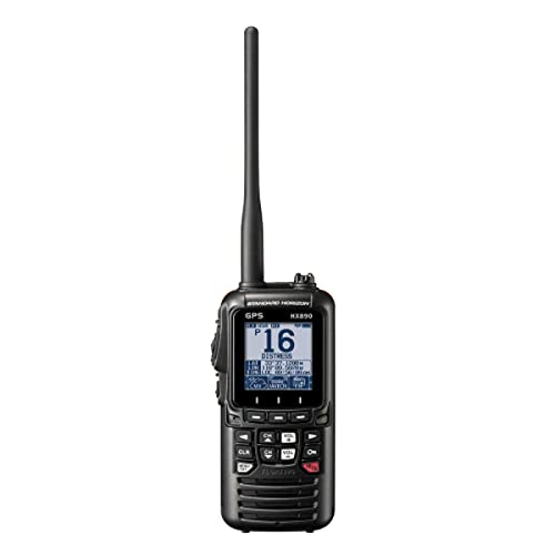 STANDARD HORIZON HX890BK VHF-HH, 6 Watt, w/GPS&FM Rcvr