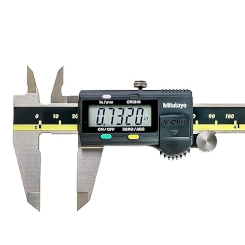 Mitutoyo 500-197-30 Electronic Digital Caliper AOS Absolute Scale Digital Caliper, 0 to 8"/0 to 200mm Measuring Range, 0.0005"/0.01mm Resolution