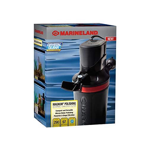 MarineLand Magnum Polishing Internal Canister Filter, For aquariums Up To 97 Gallons, 10.5 IN (ML90770)