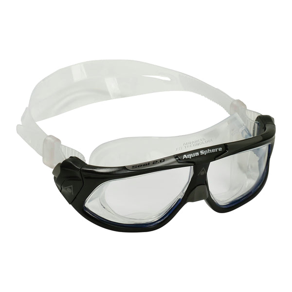 Aquasphere Unisex's Seal 2.0 Swimming Goggle, Black & Grey/Clear Lens, One Size …