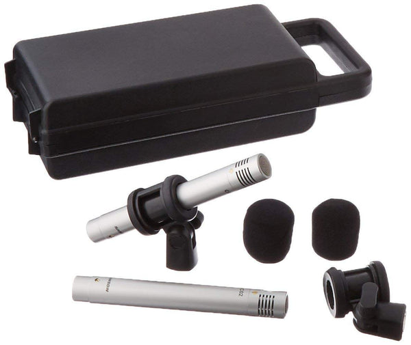 Samson C02 Matched Pair Studio Pencil Condenser Microphones with Cardioid Capsules for Instrument and Dialog Recording