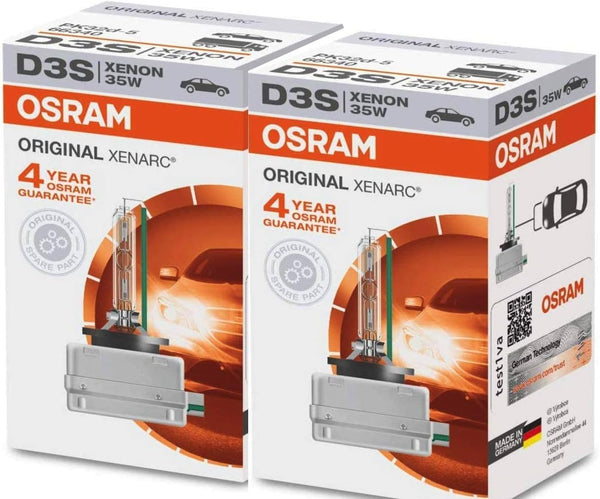 Osram 66340HBI Xenarc 35W D3S PK32D-5 4600K HID Xenon Light Bulb (2 Pack)