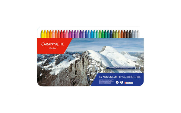 Caran d'Ache Classic Neocolor II Water-Soluble Pastels, 84 Colors (Packaging may vary)