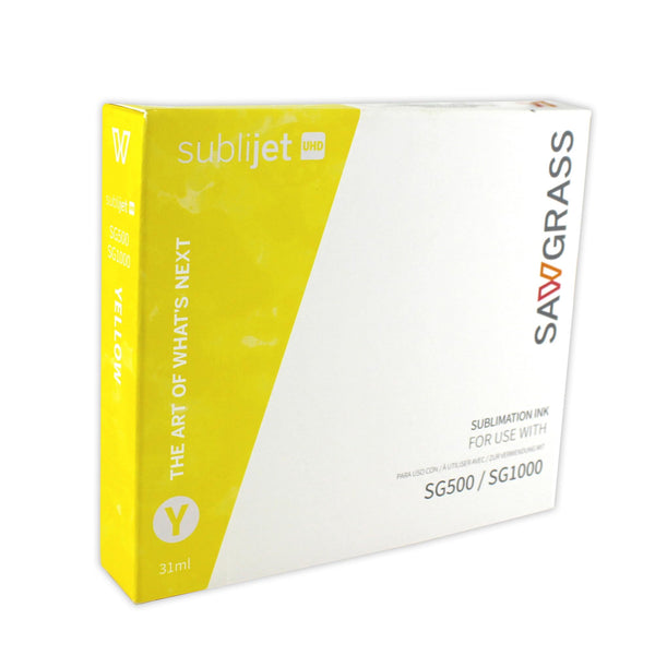 VHOB Sawgrass SubliJet UHD Sublimation Ink for Sawgrass SG500 & SG1000, Yellow Regular Capacity Cartridge 609104 (31ml)