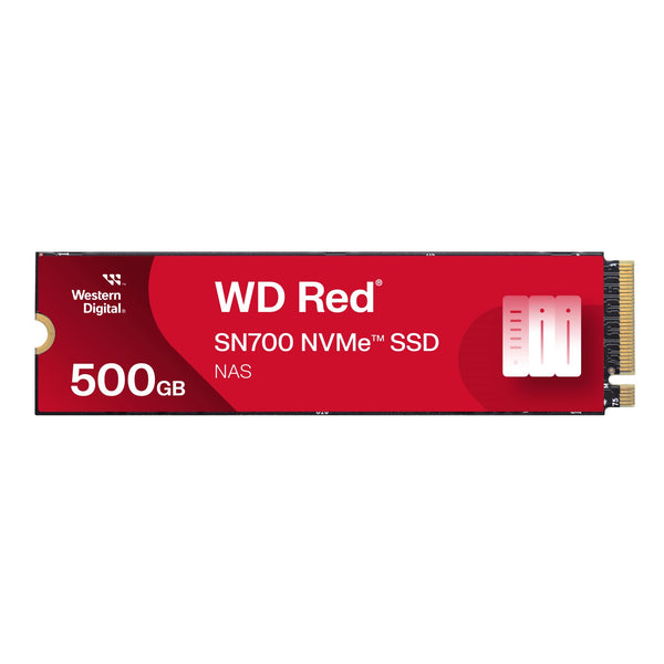 Western Digital 500GB WD Red SN700 NVMe Internal Solid State Drive SSD for NAS Devices - Gen3 PCIe, M.2 2280, Up to 3,430 MB/s - WDS500G1R0C