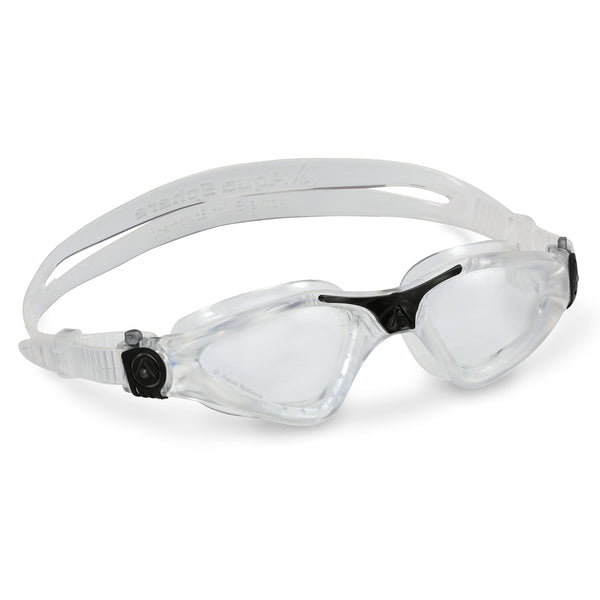 Aqua Sphere Kayenne Swim Goggles with Clear Lens (Clear/Black)