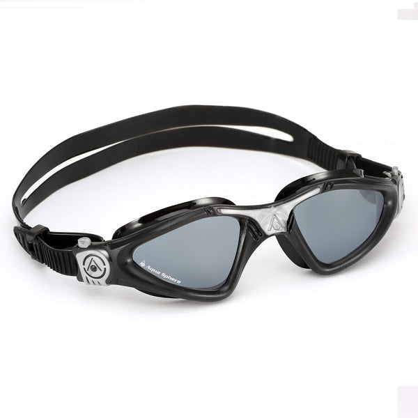 Aqua Sphere Kayenne Swim Goggles with Smoke Lens (Black/Silver)