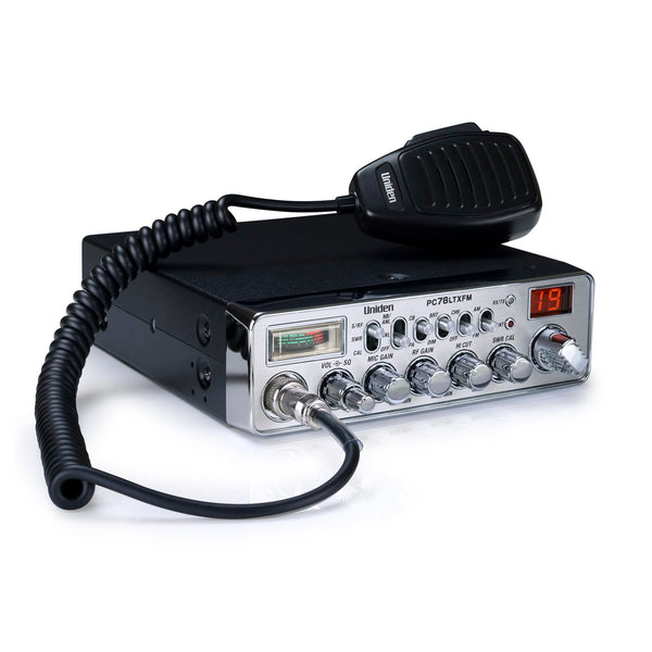 Uniden PC78LTXFM Professional 40-Channel CB Radio with Dual-Mode AM/FM, Integrated SWR Meter, PA/CB Function, Hi Cut, RF/Mic Gain Control, and Instant Channel 9